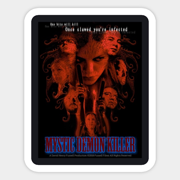 Mystic Demon Killer film poster Sticker by Fussell Films